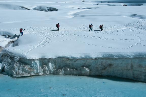 Passage du Cho la à 5400 m , dans la région de l’Everest au Népal