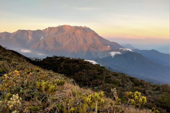 Trekking sur les pentes du Mont Tambuyukon dans l'état de Sabah