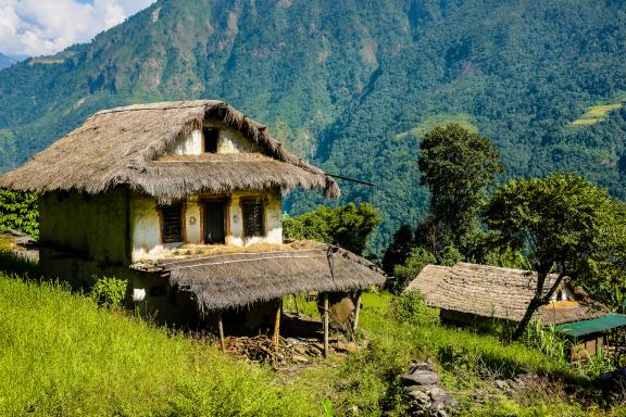 Village de Gadhidanda dans la vallée d’Arun au Népal