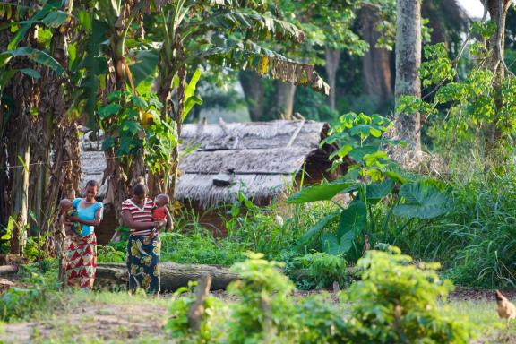 Scène du village de Nkala en RD Congo