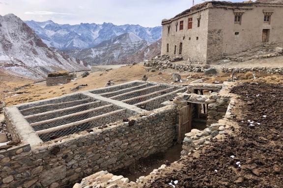 Abri anti prédateurs au Ladakh en Inde