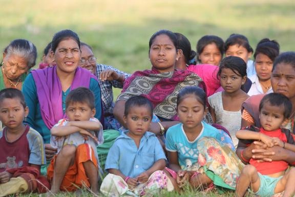 Villageois à Bardia an Népal