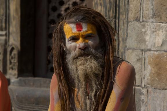 Sadhu à Pasupati au Népal