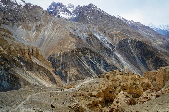 Trekking vers le col de Shimshal en Himalaya