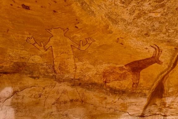 Trekking près de peinture rupestre à Séfar