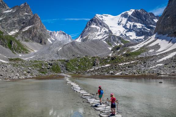 Trek dans le massif de la Vanoise vers Pralognan