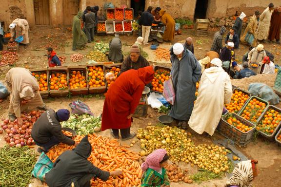 Trekking et souk aux légumes Aït Bou Oulli
