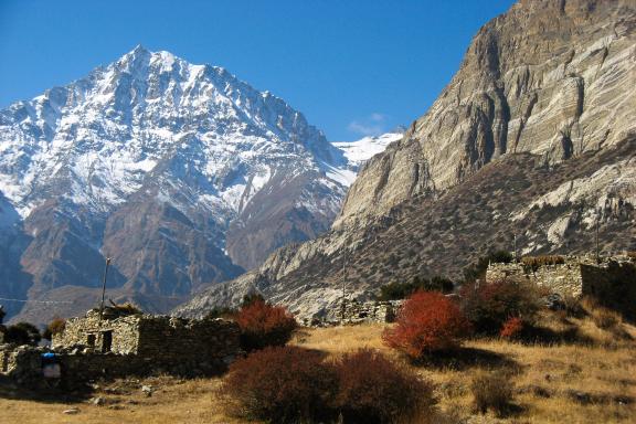 Village de Kyang vers Naar et Phu dans la région des Annapurnas au Népal