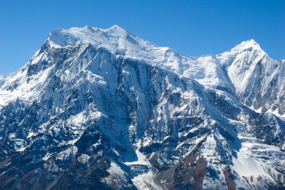 Entre Khangla Phedi et Ngawal via le Khangla Pass dans la région des Annapurnas au Népal