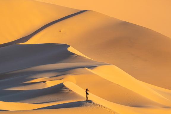 Voyage dans des dunes dans le Hoggar