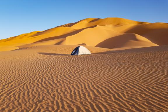 Voyage en bivouac dans les dunes au Hoggar