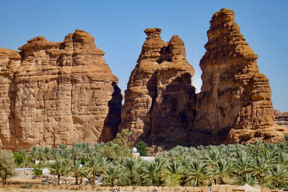 Balade au dessus de l'oasis d'Al Ula