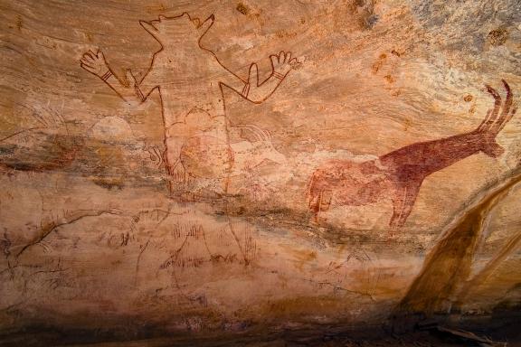 Trekking près de la peinture rupestre de Séfar