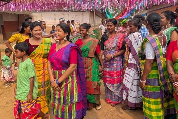 Rencontre avec des femmes santhal dans un village du Jharkhand