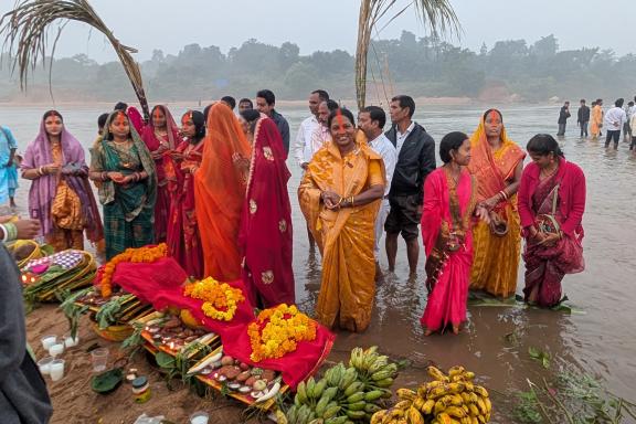 Rencontre avec une famille célébrant Chhath Puja au Jharkhand