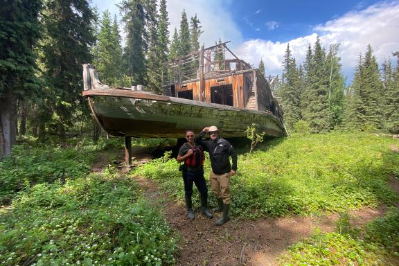 Au Canada en canoë sur la riviere yukon