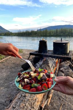 Au Canada en canoë sur la riviere yukon