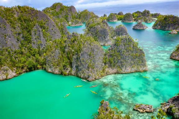 Voyage à travers les îlots karstiques du nord de  Raja Ampat