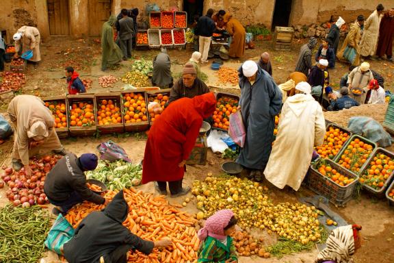 Trekking et souk aux légumes Aït Bou Oulli