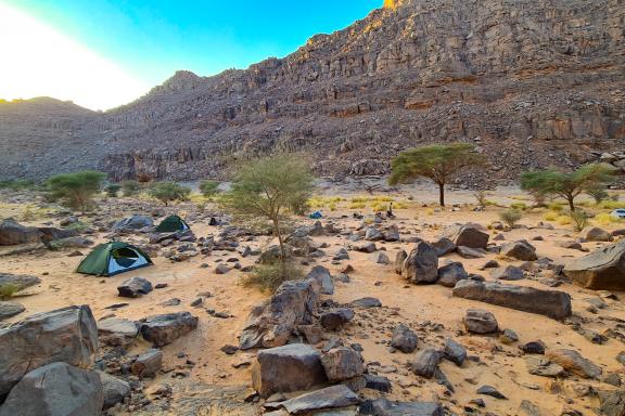 Bivouac dans l'oued Djerat