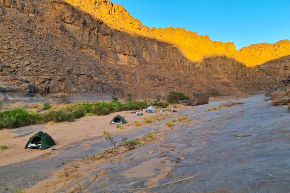Tek et bivouac dans l'oued Djerat