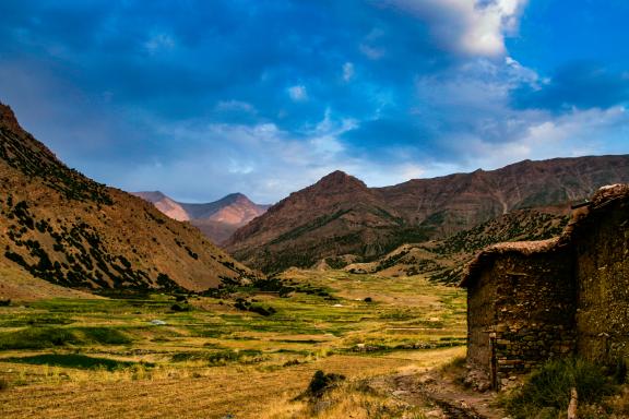 Trekking sur un plateau végétale de Tarkeddit