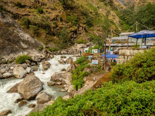 Nepal, Langtang trek, Bamboo lodge