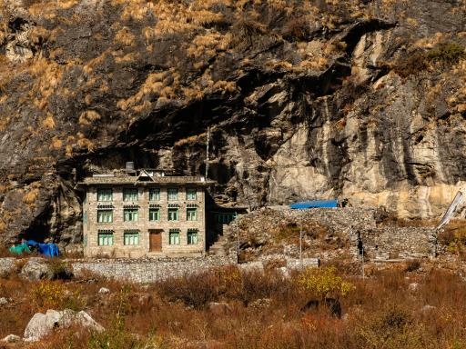 Nepal, Langtang trek, Langtang village