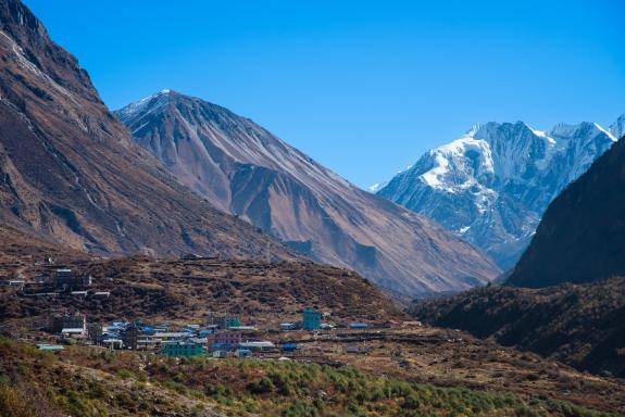 Nepal, Langtang trek, Langtang village