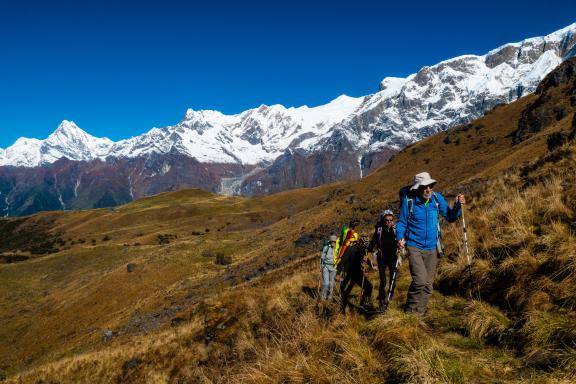 Toni Hagen trail  dans la région des Annapurna au Népal