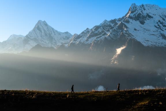 Toni Hagen trail  dans la région des Annapurna au Népal