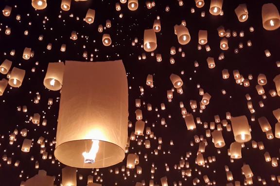 Fêtes de Loi Krathong et Yi Peng en Thaïlande