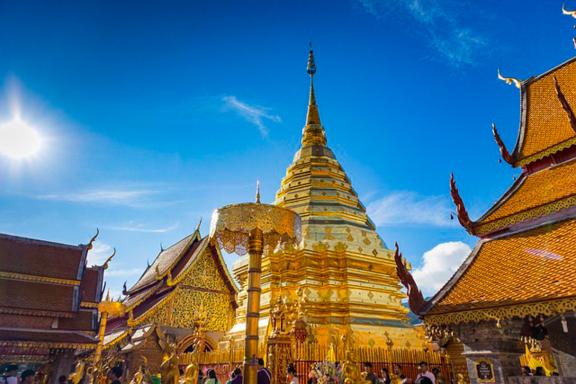 Voyage au temple à Chiang Mai en Thaïlande