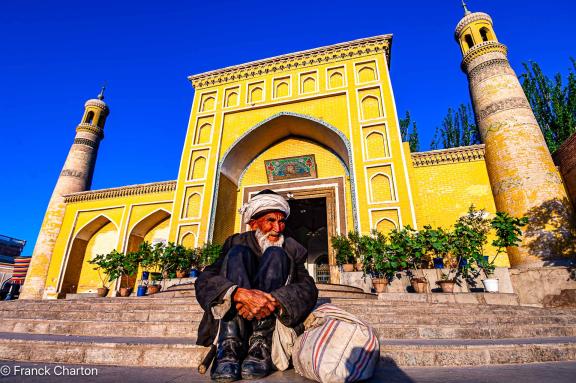 Voyage vers la mosquée d'Id Kah à Kashgar au Xinjiang